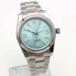 Men's Automatic Diver Watch with Mint Green Dial - Image 4