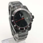 Men's Diver Watch with Rotating Bezel - Black Dial & Stainless Steel Strap - Image 4