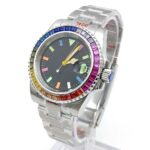 Men's Rainbow Bezel Automatic Watch - Image 3