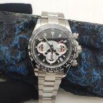 Bold Chronograph Watch – Cartoon Dial & Stainless Steel Design - Image 5