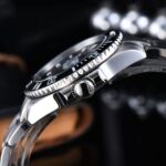 Classic Black Diver's Automatic Watch - Image 4