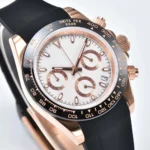 Luxury Rose Gold Chronograph Watch - Image 8