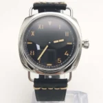 Men's Vintage-Inspired Cushion-Case Mechanical Watch with Leather Strap(Three Colors Available)