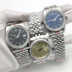 Classic Men's Automatic Watch- Stainless Steel Bracelet & Fluted Bezel(Three Colors Available) - Image 2