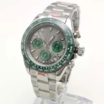 Men's Automatic Chronograph Watch - Green Bezel & Dial - Image 3