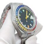 Men's Rainbow Bezel Automatic Watch - Image 4
