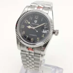 Men's Automatic Watch with Black Dial & Jubilee Bracelet - Image 3