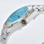 Vintage-Inspired Turquoise Steel Watch - Image 4
