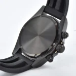 Black Ceramic Chronograph Watch with Tachymeter Bezel & White Dial - Image 5