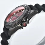 Men's Diver Watch with Red Gradient Dial and Date Function(Three Colors Available) - Image 4