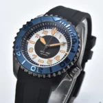 Men's Automatic Dive Watch with Blue Bezel - Image 3