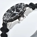 Men's Automatic Diver Watch - Black Dia and Rubber Strap - Image 4
