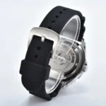Men's Automatic Diver Watch - Black Dia and Rubber Strap - Image 6