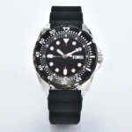 Men's Automatic Diver Watch - Black Dia and Rubber Strap