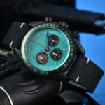 Men's Chronograph Watch with Dragon Motif and Teal Dial(Two Colors Available） - Image 7