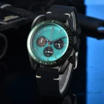 Men's Chronograph Watch with Dragon Motif and Teal Dial(Two Colors Available） - Image 8
