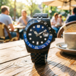 Midnight Navigator: Dual-Time Zone Automatic Watch - Image 7