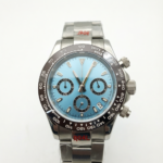 Men's Luxury Chronograph – "Ice Blue" Ceramic Bezel