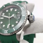 Men's Green Dial Diver-Style Automatic Watch with Rubber Strap(Three Colors Available) - Image 6
