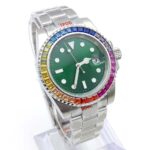 Luxury Rainbow Gemstone Diver Watch - Image 2