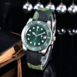 Tactical Green Diver Automatic Watch – Green Dial with Camo Strap
