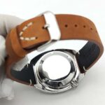 Men's Vintage Diver – Deep Blue Dial Automatic Watch with Leather Strap - Image 5