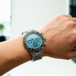 Men's Luxury Chronograph – "Ice Blue" Ceramic Bezel - Image 12