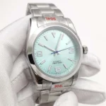 Men's Automatic Diver Watch with Mint Green Dial - Image 7