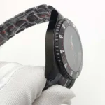 Men's Diver Watch with Rotating Bezel - Black Dial & Stainless Steel Strap - Image 5