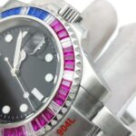 Radiant Blue & Pink Sapphire Bezel Automatic Watch - Image 7