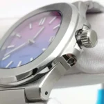 Men's Rainbow Gradient Dial Automatic Watch - Stainless Steel Luxury Sport Timepiece(Two Colors Available) - Image 7