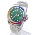 Luxury Rainbow Gemstone Diver Watch - Image 3