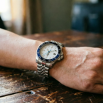 Men's Automatic Watch – Silver "Pepsi" Style - Image 12