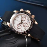 Luxury Rose Gold Chronograph Watch - Image 5