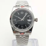 Classic Men's Automatic Watch- Stainless Steel Bracelet & Fluted Bezel(Three Colors Available)