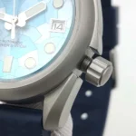 Men's Blue Mosaic Dial Automatic Watch - Image 5