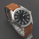 Men's Mechanical Pilot Watch with Black Dial - Image 3