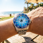 Ocean Blue GMT: Stainless Steel Automatic Watch - Image 7