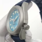 Men's Blue Mosaic Dial Automatic Watch - Image 6