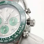Men's Automatic Chronograph Watch - Green Bezel & Dial - Image 5