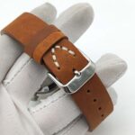 Men's Vintage Diver – Deep Blue Dial Automatic Watch with Leather Strap - Image 7