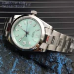 Men's Automatic Diver Watch with Mint Green Dial - Image 14