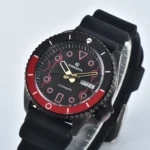 Tactical Diver Watch - Black Dial & Red Accents - Image 3