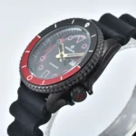 Tactical Diver Watch - Black Dial & Red Accents - Image 4