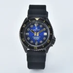 Vintage-Inspired Diver Watch - Blue Dial & Gold Accents
