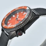 Diver Automatic Watch - Orange Dial & Black Bezel - Image 4