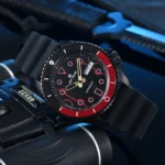 Tactical Diver Watch - Black Dial & Red Accents - Image 6
