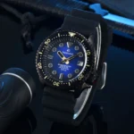 Vintage-Inspired Diver Watch - Blue Dial & Gold Accents - Image 8