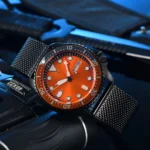 Diver Automatic Watch - Orange Dial & Black Bezel - Image 7