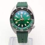 Green Sunburst Dial Vintage Automatic Watch
